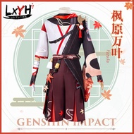 [COSER KING Store] Game Genshin Impact Kaedehara Kazuha Cosplay Costume Dress Props เครื่องแต่งกายคอ