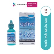 (Genuine) Optive Eye Drops Solution, Moisturizing Eye Drops, Reducing Eye Fatigue 15ml Bottle