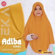 Kerudung Jilbab Kaos Khayr Hijab Adiba Series Khimar Pet Antem Kuning Mustard