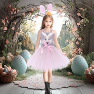 Easter Bunny Gauze Pettiskirt Children Anime cosplay Bunny Girl Performance Costume Girl Princess Dr