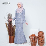 Baju kurung moden baju raya lace baby blue, green, grey