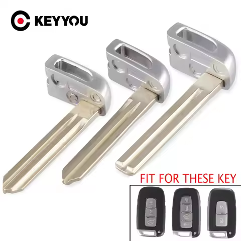 KEYYOU 1PCS Smart Emergency Key Blade Fit For Hyundai Elantra IX35 Sonata 8 for Kia K2 K5 Sportage F