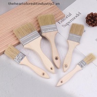 # thehear # 3pcs Paint Brush Wooden Handle BBQ Brush Soft Hair Painting Brushes For Wall And Furnitu