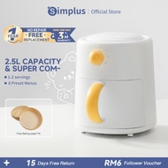 Simplus Air Fryer | 2.5L Ideal Capacity | 800W Power | Super Cute & Compact | Household Dorm Use | 8