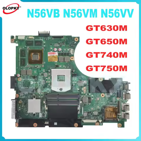 N56VB motherboard with GT630M GT650M GT740M GT750M GPU for ASUS N56VM N56VV N56VJ N56VZ laptop mothe