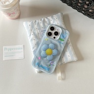 Kuaisu Official Store Case Acrylic Floweriphone 3D Acrylic Flower Decoration 4 colors Compatible For