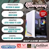 PC GAMING | Ryzen 5 3600 | GTX 1050 Ti | SSD HDD