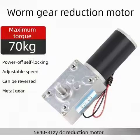 DC Reduction Motor 12V 24V High Torque 5840-31zy Worm Gear Adjustable Speed Motor