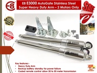 AutoGate E8 E3000 Stainless Steel Super Heavy Duty Arm - 2pcs motor only