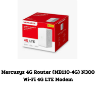 Mercusys 4G Router (MB110-4G) N300 Wi-Fi 4G LTE Modem