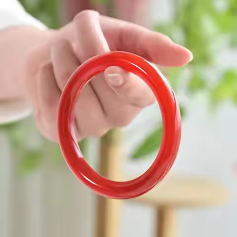 Certified Grade A 100% Natural Jadeite Jade Bracelet Women Bangle Genuine Burma Red Jade Bangles Rou