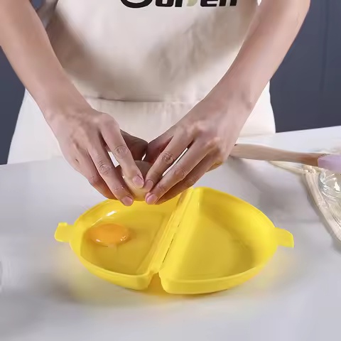 1Pcs Multifunctional Microwave Steamed Egg Tray Home Egg Tools Omelet Cooker Pan Breakfast Omelet Co