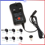 Universal Adjustable 3-12V AC DC Power Supply Travel Adaptor 30W 2.1A Charger Adaptor + 6 Plugs Adap