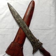 Keris Bethok Nogo Siluman Pamor Ngulit Semongko Besar Gagah Merbawani