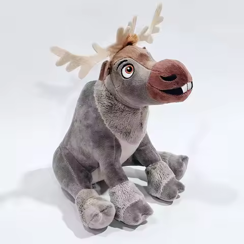 Movies Frozens- Sven Reindeer Moose 9” Plush Toys Cute 23cm Sven Reindeer Plush Dolls Stuffed Toys G