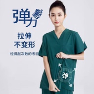 【Ready Stock】 Scrub Suit women suit scrub suit medical for woman scrub suit baju scrub Surgical Room Female Elastic Quick-Drying Brush Hand Clothes Medical Special Thin Style Oral Doctor Work