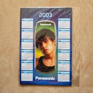 周杰倫2003年Panasonic 迷你日曆card 連stand Jay Chou