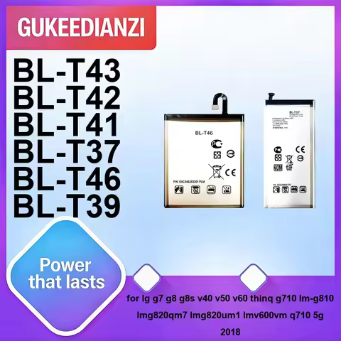 Battery BL-T42 BL-T37 BL-T43 For LG G7 G8 g8s V40 V50 V60 Thinq G710 LM-G810 lmg820qm7 lmg820um1 lmv