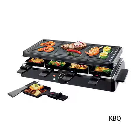 Portable Commercial Home Steak Chicken Barbecue Griddle Smokeless Indoor Electric Raclette BBQ Grill