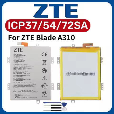 Original New Battery ICP37/54/72SA 2240mAh For ZTE Blade A310 Phone Battery +Tools