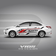 Vios car Sticker - Car Decal - Ds Decal​- 2 sides