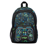 【0.6kg 超輕護脊】 編程 電競 元素 |16L 護脊書包 42 cm大容量背囊 | 兒童旅行袋｜小學書包 中小學背包 | 平行進口