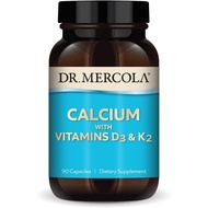 Dr. Mercola Calcium with Vitamins D3 & K2 - Supports Bone & Heart Health* - Calcium with Vitamins D3