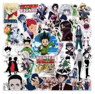 ✨พร้อมส่ง✨ลายการ์ตูนอะนิเมะ hunter x hunter 50แผ่น กันน้ำ สติ๊กเกอร์ ใช้ซ้ำได้ กระโปรงหลังรถ โทรศัพท์มือถือ ฮันเตอร์ x ฮ