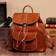 Genuine Leather Backpack, Men Women Commuter Premium Backpack