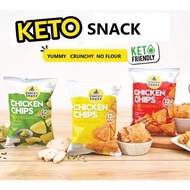 Keto Snack Chicken Chips Halal Snek Keto Diet Snacks Healthy Low Carbs High Protein Diet Food Atkins