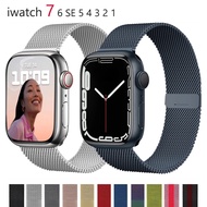 [HOT JUXXKWIHGWH 514] Milanese Loop สำหรับ Apple Watch Band 41มม. 45มม. 40มม. 44มม. 38มม. 42มม. สร้อยข้อมือสแตนเลสแม่เหล็ก IWatch 7 6 5สายรัดข้อมือ
