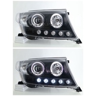 Toyota Land Cruiser FJ200 08-15 Projector Headlamp with Ring & LED Driving Lamp [ 1 Pair Left & Righ