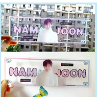 {NO MIN ORDER} custom DIY own handbanner transparent banner lenticular 3d hologram slogan paper clot