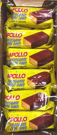 APOLLO CHOCOLATE LAYER CAKE / KEK COKLAT BERLAPIS / 阿波罗巧克力蛋糕 18G X 24 PACKS (432G)