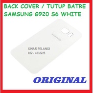 BACK COVER CASING CASING CASING CASING SAMSUNG G920 (S6) WHITE ORIGINAL 903140