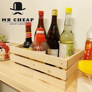 Wall Shelf Kitchen Decoration Wood Crate / Wood Storage Box