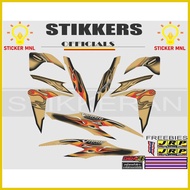 ✾ ✲ ❂ HONDA CLICK 125 V2 VARIO FIRE TRIBAL BIG DECALS FIRE