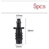 5pcs 8/11mm Garden Hose Irrigation Fittings 3 Way 4 Way 3/8" to 1/4 " Barbed Connector For Lawn Agriculture And Drip Tubing