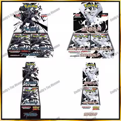 In Stock 100% Original Pokemon Japanese Cards SV11 Black Bolt White Flare Booster Box Display Hangin