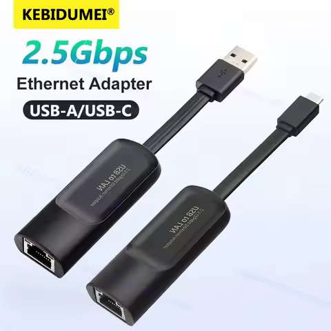 2500Mbps USB Ethernet Adapter 2.5G USB3.0 Network Card Thunderbolt 3 Lan Internet Adapter for Laptop