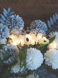 1入組led字母愛媽媽寶寶燈板蛋糕裝飾生日快樂蛋糕燈情人節母親節花束裝飾