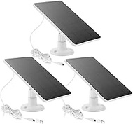 3-Pack Solar Panel Camera Charger Fit for Eufycam 3/3C s300/2,2 Pro, 2C, 2C Pro,c210,s330,s340,e340,