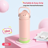 MODOFO Tumbler 18oz Thermos Bottle Thermos Cup with Straw Botol Air Tahan Sejuk Portable Aquaflask T