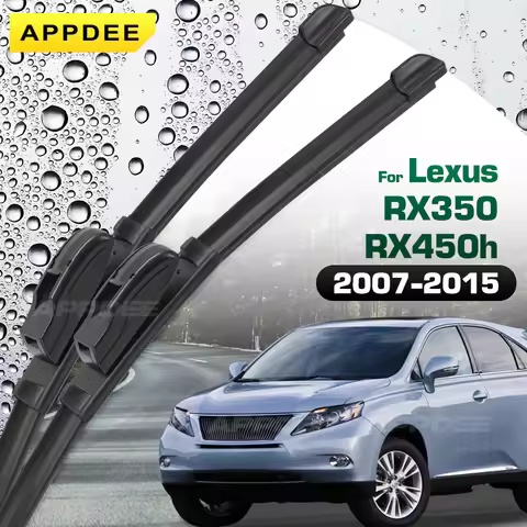 Silicone & rubber Front Wiper Blades Set For Lexus RX450H RX350 RX 450h 350 2007 - 2015 Windshield W