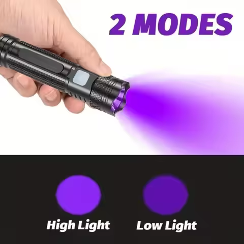 365nm UV Flashlight USB- C Rechargeable Life-grade Waterproof Ultraviolet Torch Light Handheld Mini 