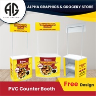 PVC COUNTER BOOTH / PROMOTIONAL COUNTER (included Printing Booth and FREE Design)