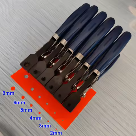 Round Hole Punch Paper PVC Card Circle Punching Tool 2mm 3mm 4mm 5mm 6mm 8mm Slot Punch 3x13mm Tag C