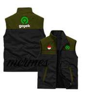 Customizable - GOJek Ojol Motorcycle Vest, Thick Waterproof Gojek Ojol Driver Vest