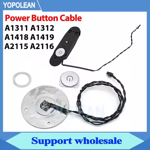 Original power button for iMac 21.5" 27" A1311 A1312 A1418 A1419 A2115 A2116 power button Cable 593-