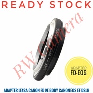Fd-Eos Adapter Canon Fd Lens to Canon Ef Dslr Eos Body 5D 60D 7D 90D
